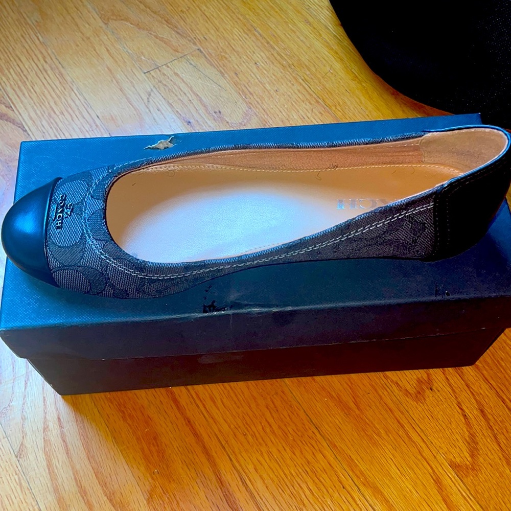 Coach Chelsea outline signature flats